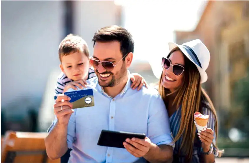 A happy family exploring the lifestyle membership offered by Leptos Estate.